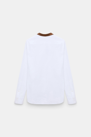 Dorothee Schumacher Cotton poplin shirt with bowtie detail white terra