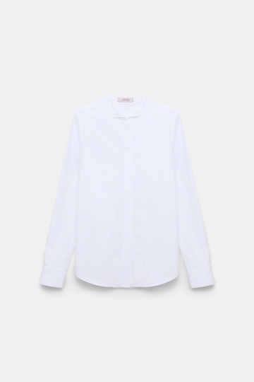 Dorothee Schumacher Cotton poplin shirt with bowtie detail white terra