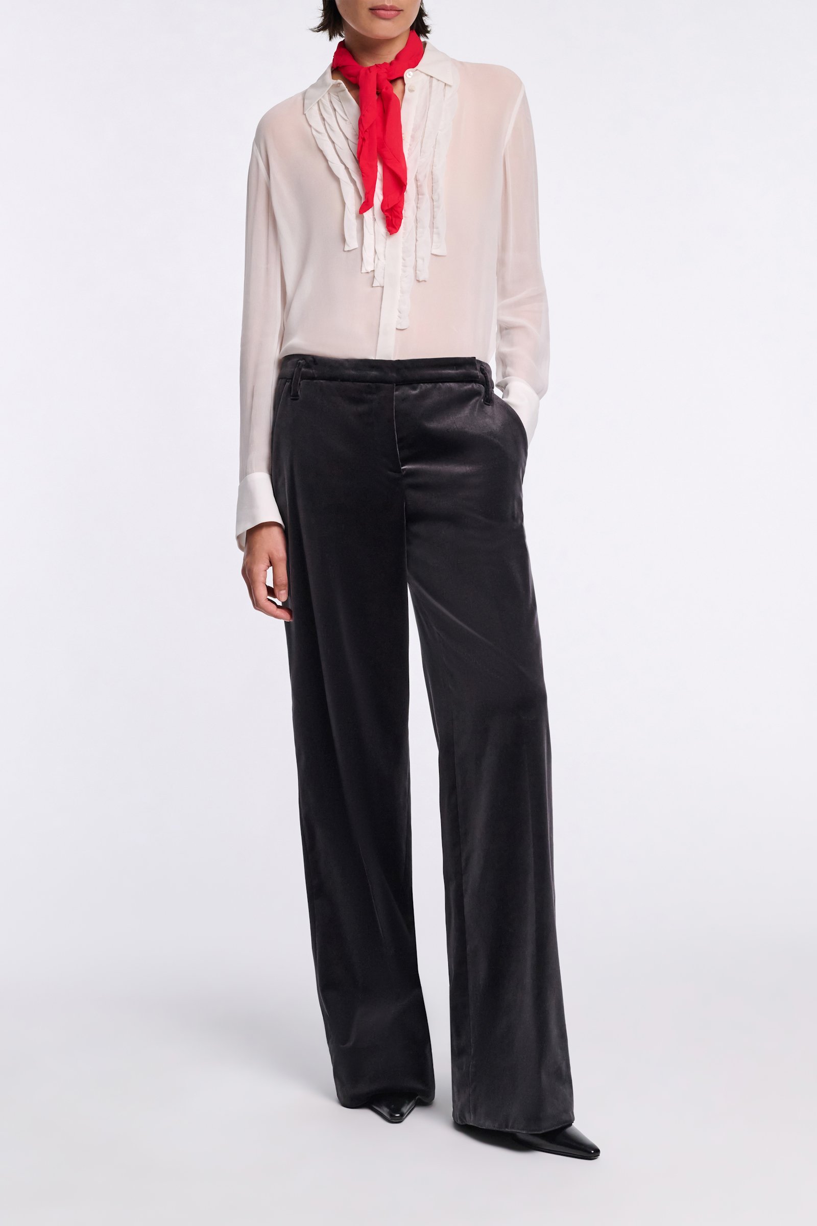 Dorothee Schumacher Bluse aus Georgette camellia white