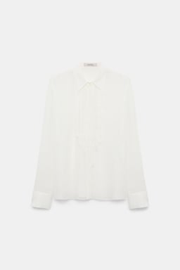 Dorothee Schumacher Bluse aus Georgette camellia white