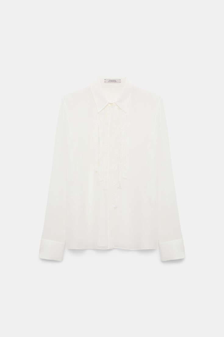 Dorothee Schumacher Bluse aus Georgette camellia white