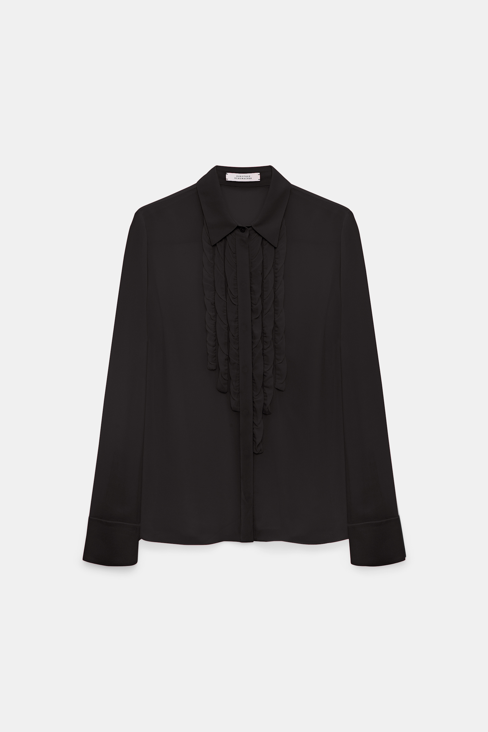 Dorothee Schumacher Bluse aus Georgette pure black