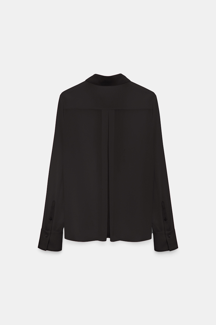 Dorothee Schumacher Bluse aus Georgette pure black