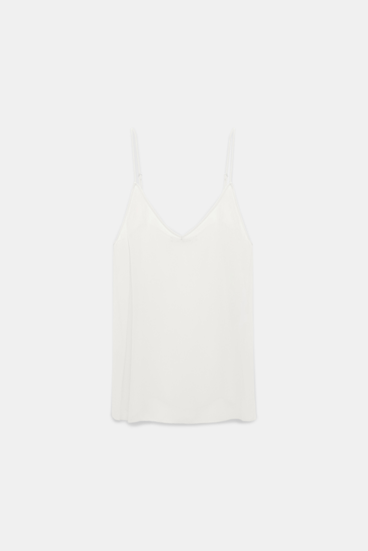 Dorothee Schumacher Georgette camisole camellia white