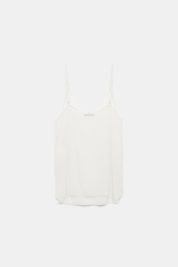Dorothee Schumacher Georgette camisole camellia white