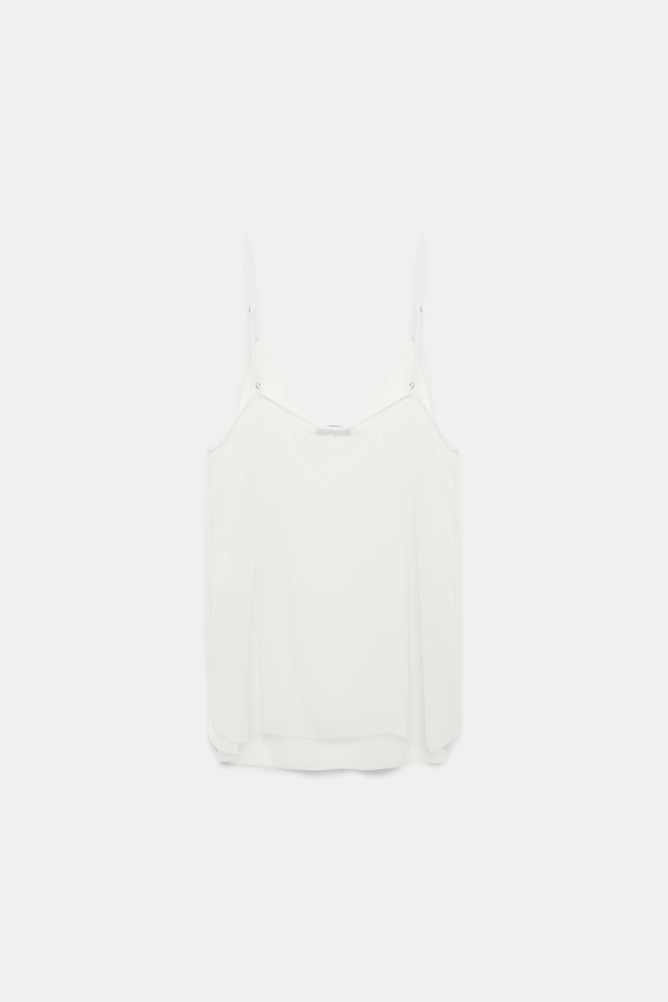 Dorothee Schumacher Georgette camisole camellia white