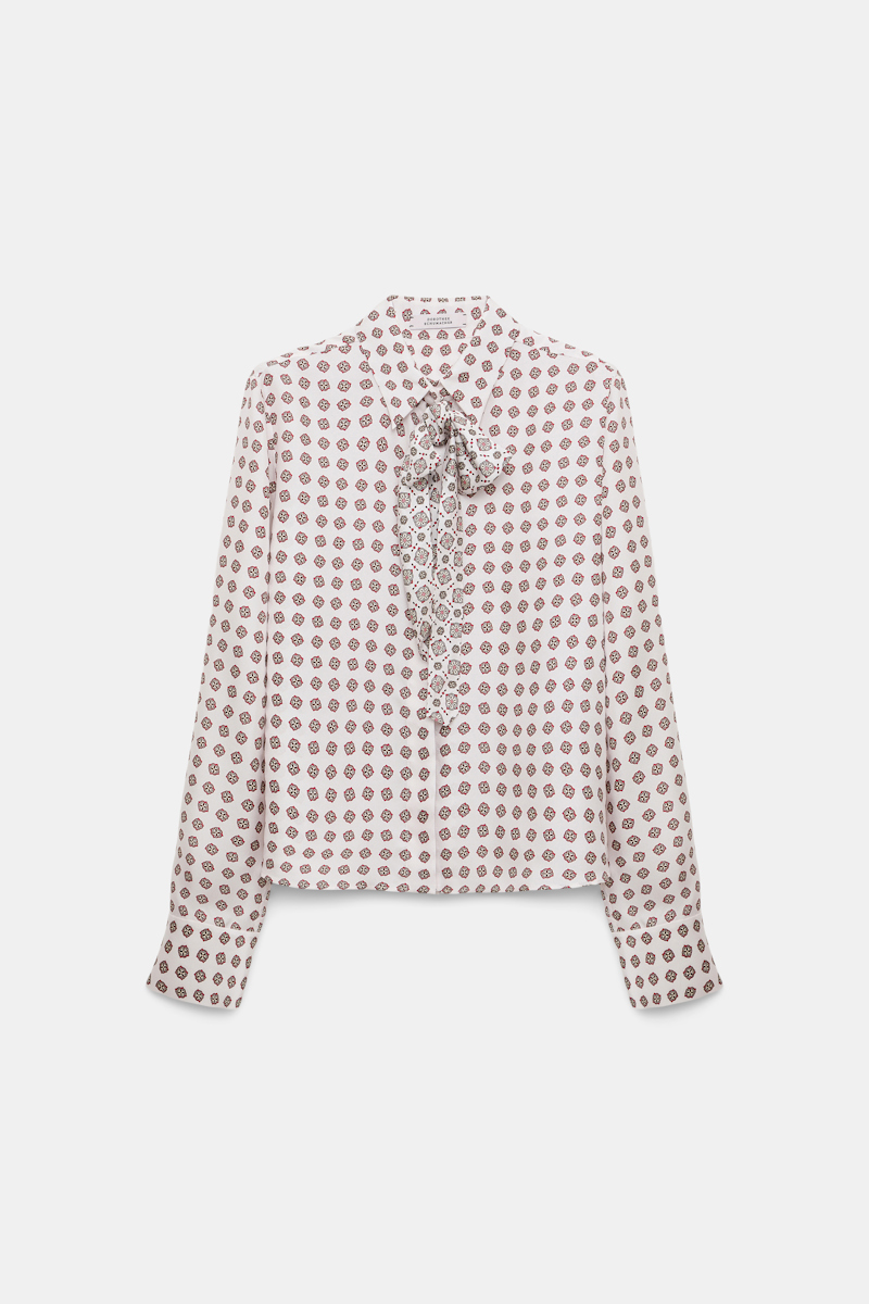 Dorothee Schumacher Printed Silk Twill Blouse In Multi