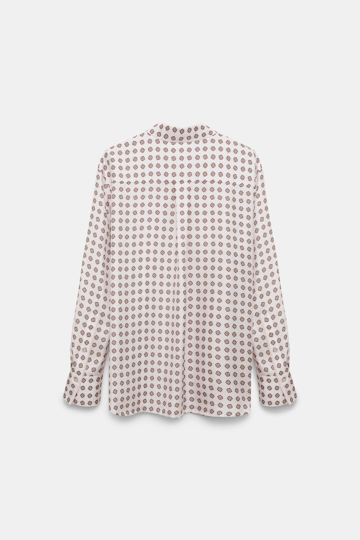 Dorothee Schumacher Printed silk twill shirt rose mini tie