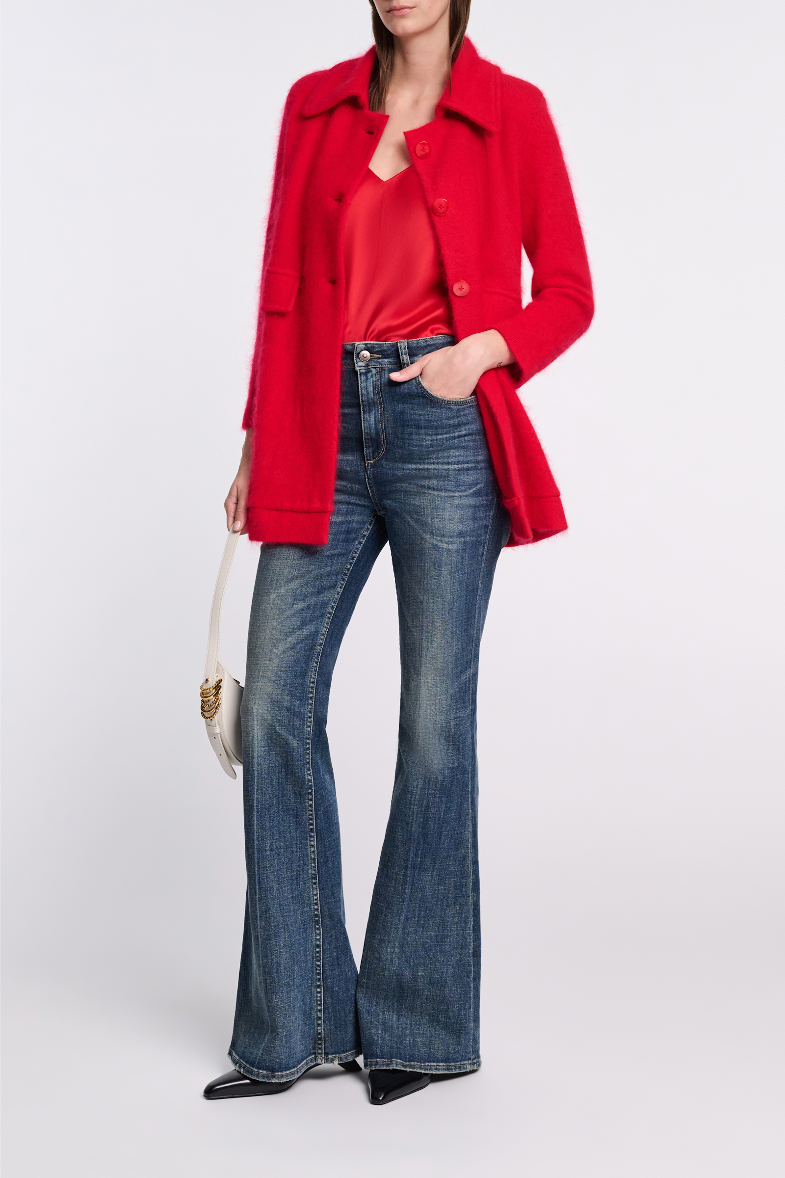 Dorothee Schumacher V-neck satin tank top lollipop