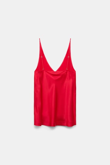Dorothee Schumacher V-neck satin tank top lollipop