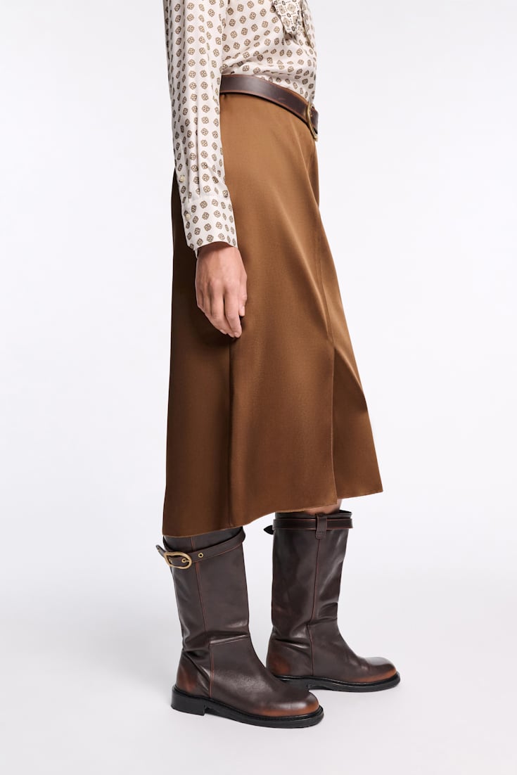 Dorothee Schumacher Hohe Boots mit Signature-Schließe choco black