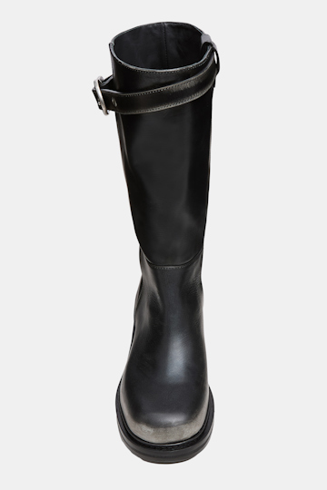 Dorothee Schumacher Tall boots with buckled top strap cool anthra