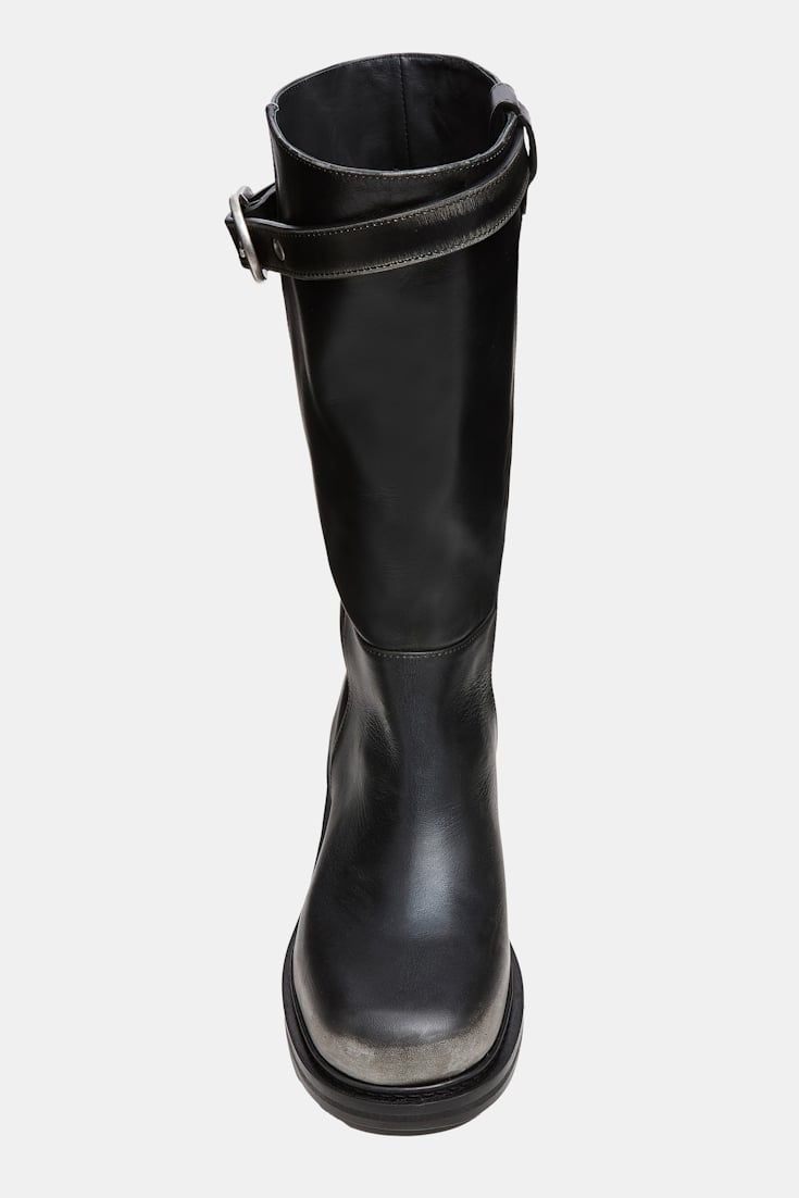 Dorothee Schumacher Hohe Boots mit Signature-Schließe cool anthra