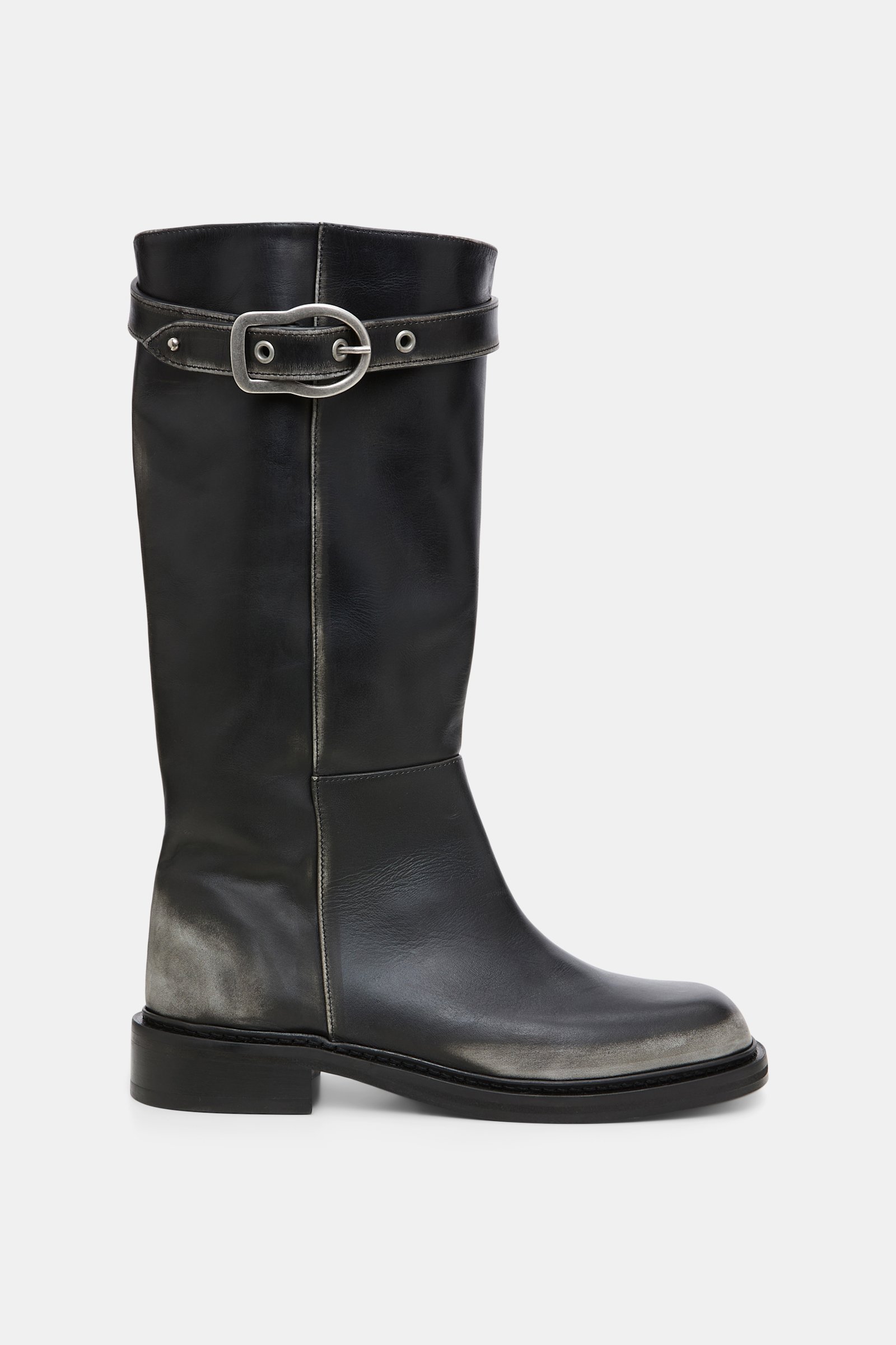 Dorothee Schumacher Hohe Boots mit Signature-Schließe cool anthra