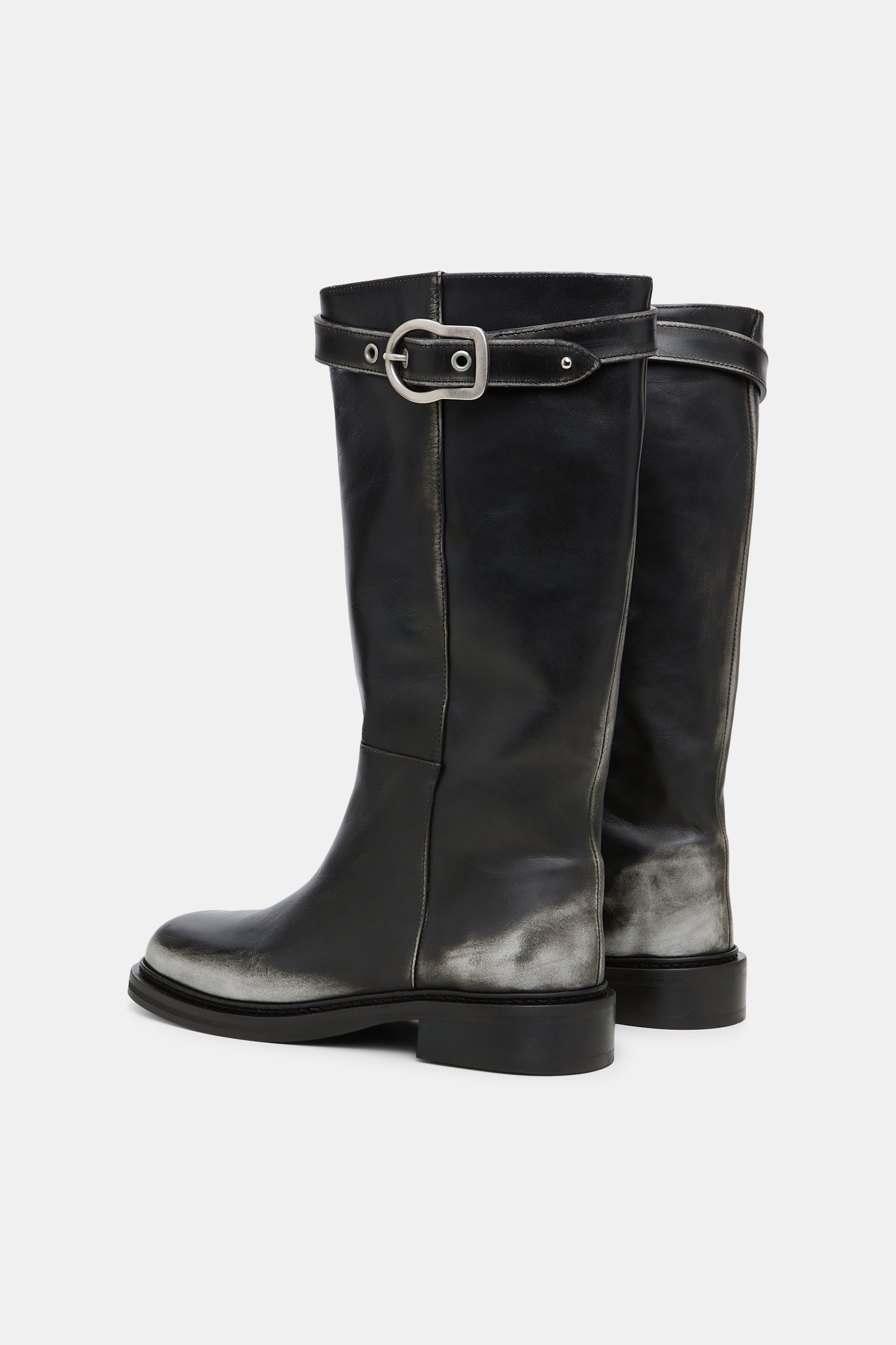 Dorothee Schumacher Hohe Boots mit Signature-Schließe cool anthra