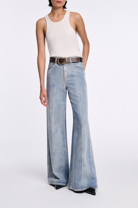 Dorothee Schumacher Brush-off effect leather belt choco black