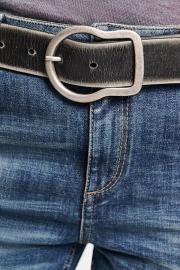 Dorothee Schumacher Gürtel mit Signature-Schließe und gebürstetem Effekt cool anthra