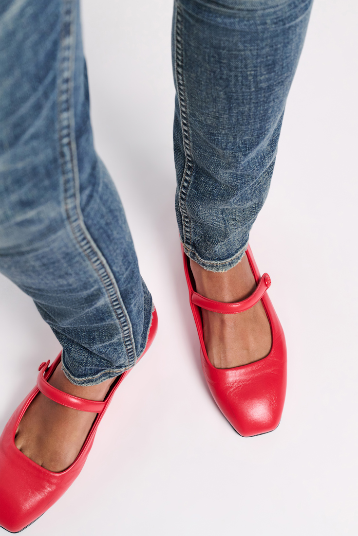 Dorothee Schumacher Mary-Janes with elastic strap true red