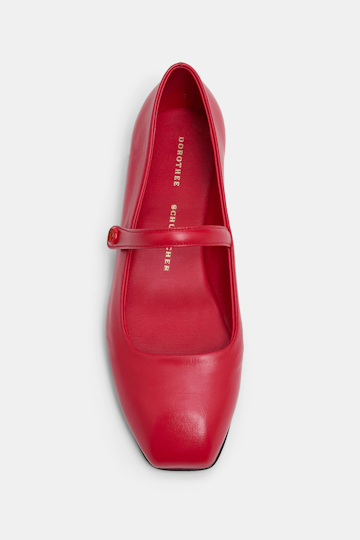 Dorothee Schumacher Mary-Jane Ballerinas mit elastischem Strap true red