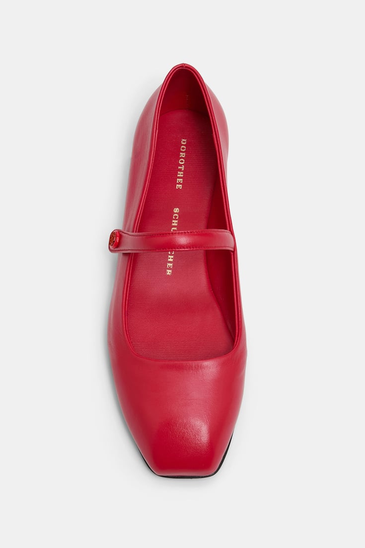 Dorothee Schumacher Mary-Janes with elastic strap true red