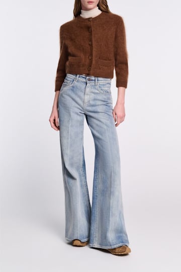 Dorothee Schumacher Sneaker mit Shearling Futter aus Materialmix camel brown