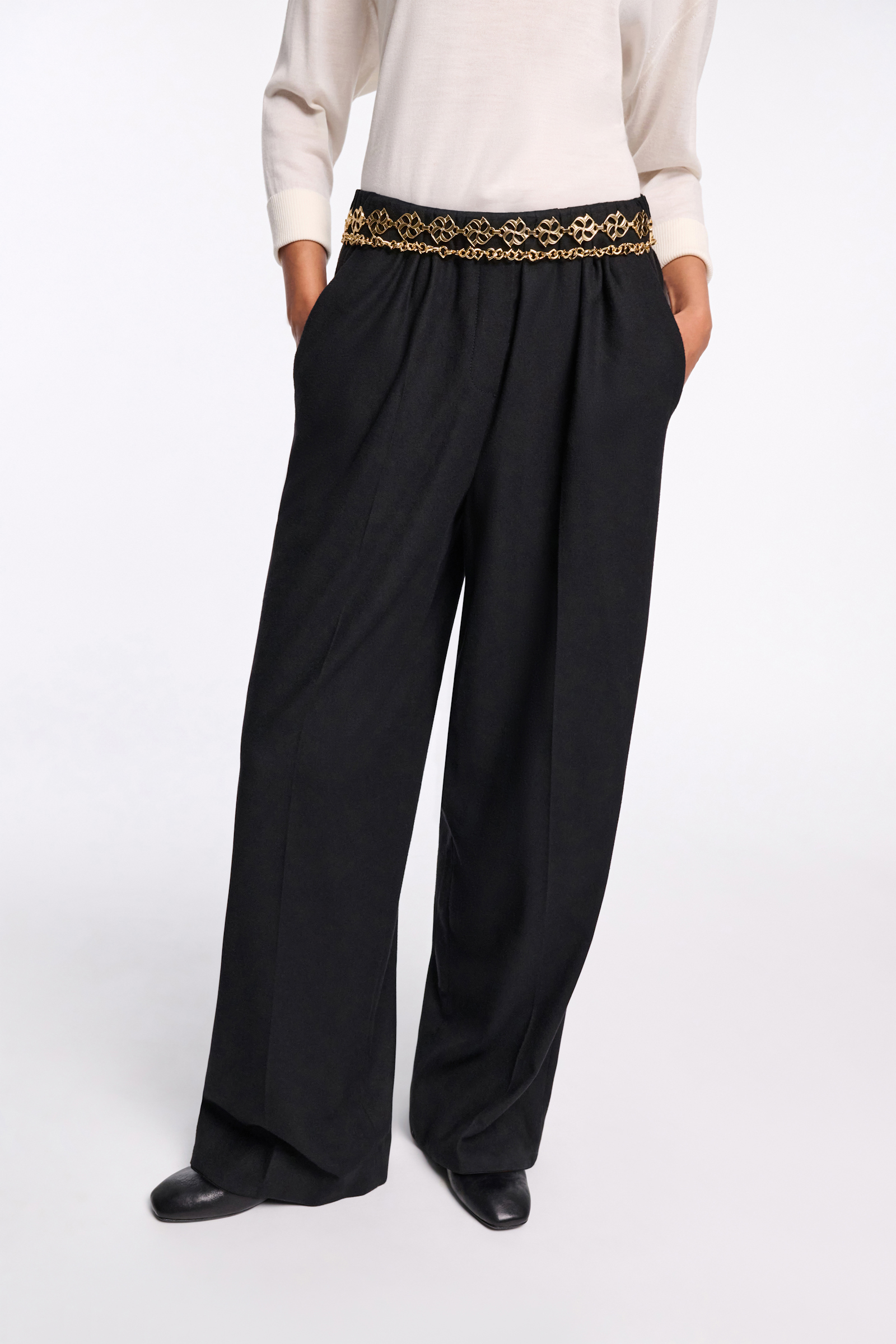 Dorothee Schumacher D-rose double chain belt gold