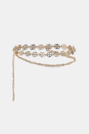 Dorothee Schumacher D-rose double chain belt gold