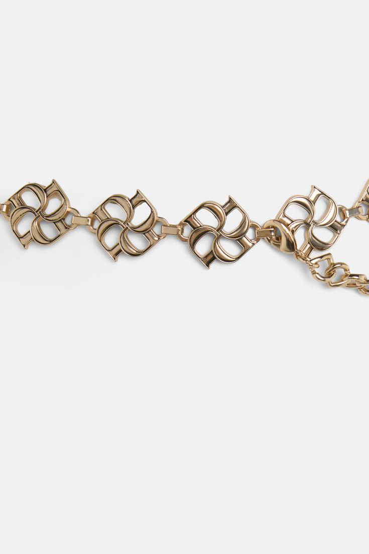 Dorothee Schumacher D-rose double chain belt gold