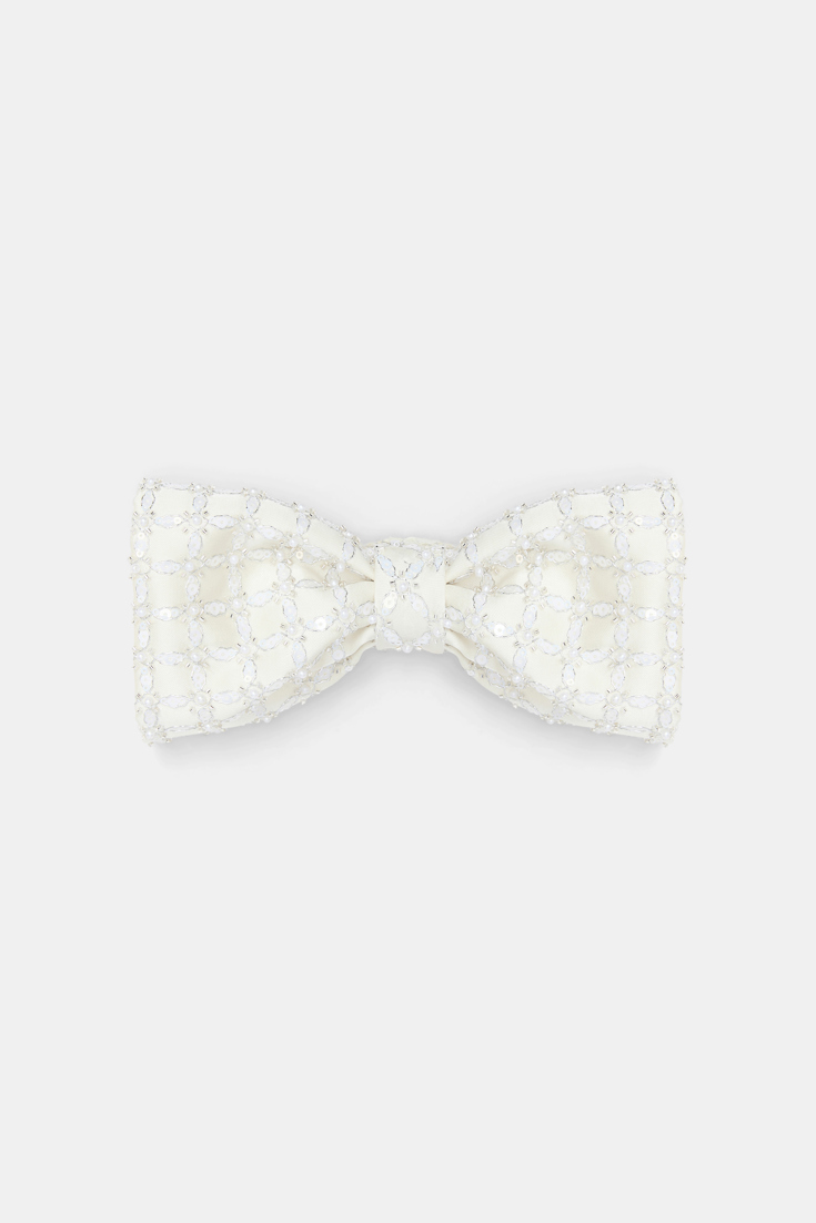Dorothee Schumacher Embellished Duchesse bow brooch pearl