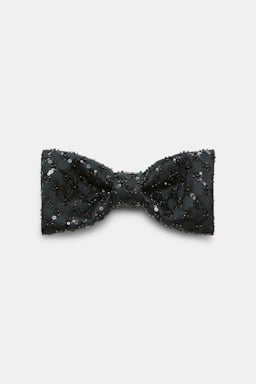 Dorothee Schumacher Embellished Duchesse bow brooch graphite