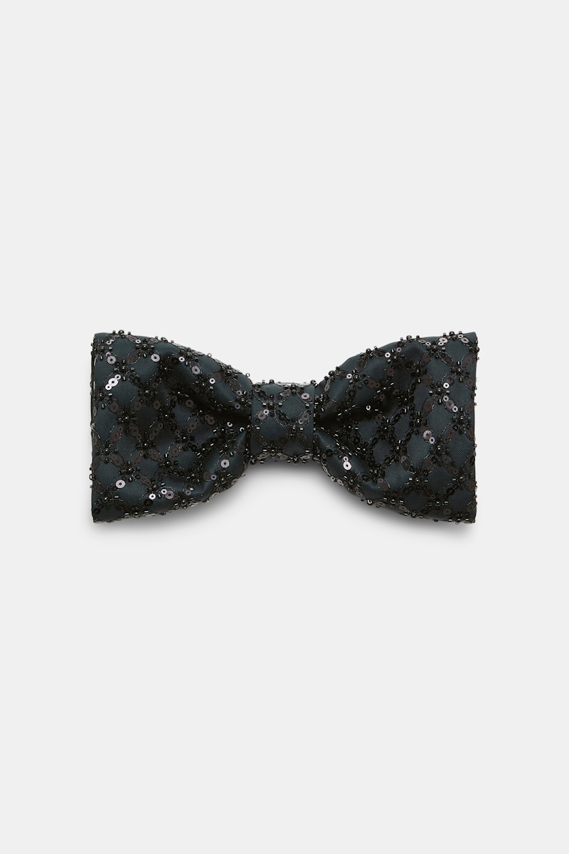 Dorothee Schumacher Embellished Duchesse Bow Brooch In Gray