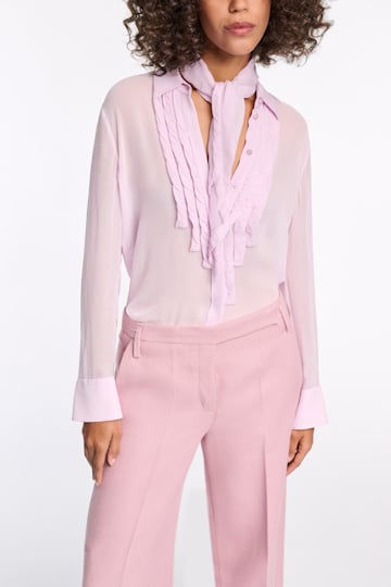 Dorothee Schumacher Dreieckstuch mit twisted Edge Details lilac