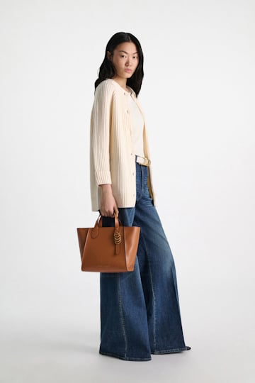 Dorothee Schumacher Gerippter Cardigan aus Merino und Kaschmir camellia white