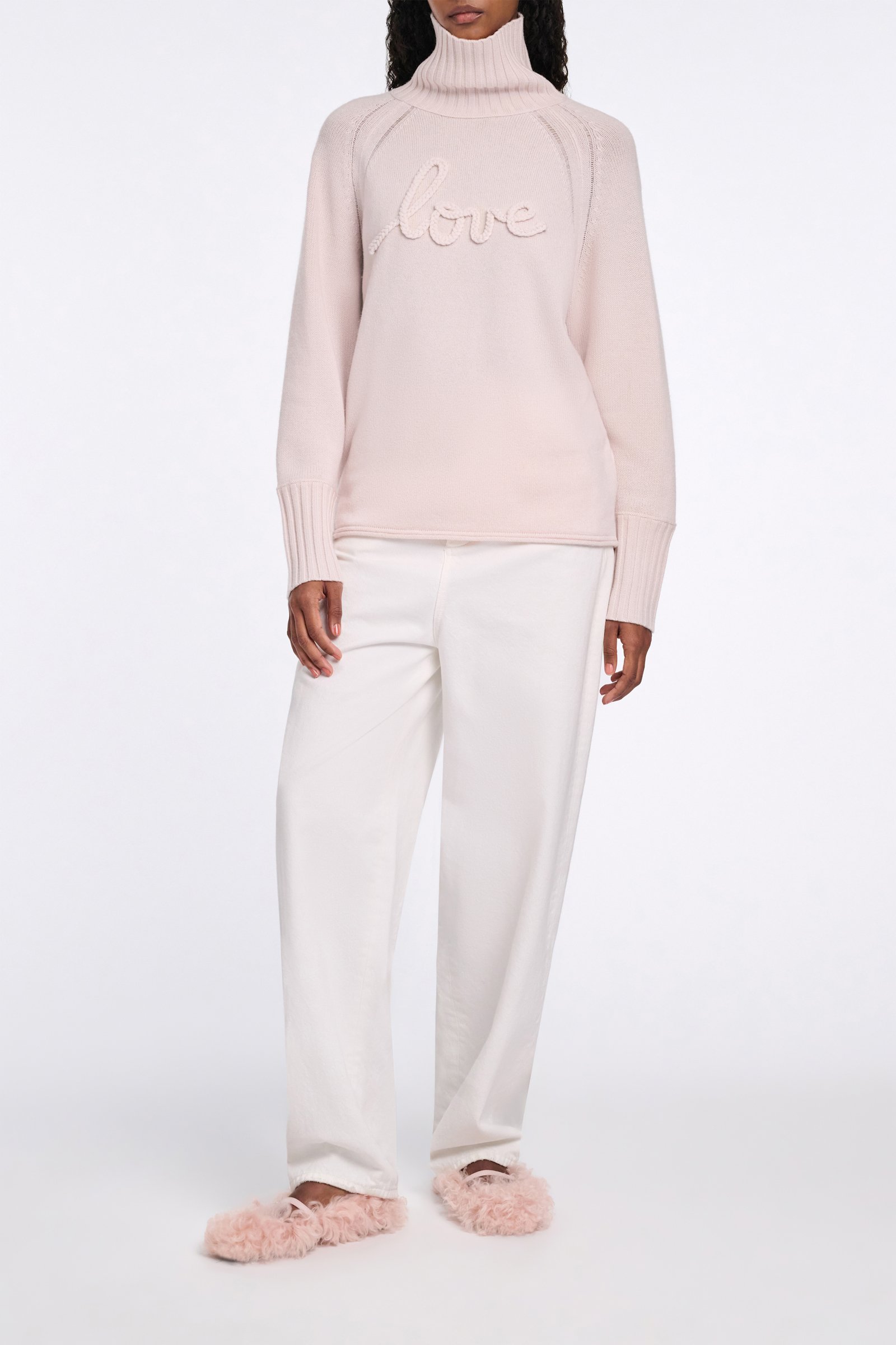 Dorothee Schumacher Turtleneck pullover in Merino-cashmere medium creme