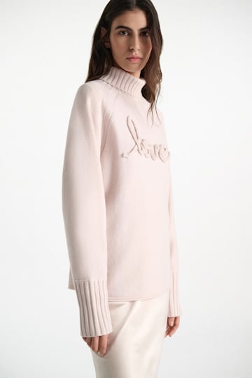 Dorothee Schumacher Turtleneck pullover in Merino-cashmere medium creme