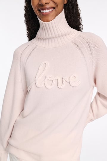 Dorothee Schumacher Turtleneck pullover in Merino-cashmere medium creme