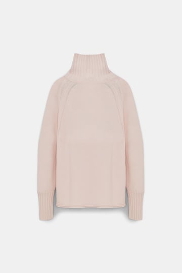 Dorothee Schumacher Turtleneck pullover in Merino-cashmere medium creme