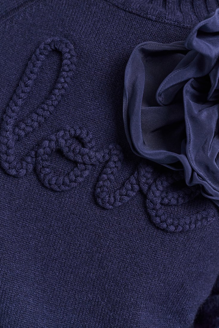 Dorothee Schumacher Rollkragenpullover aus Merino und Kaschmir true navy