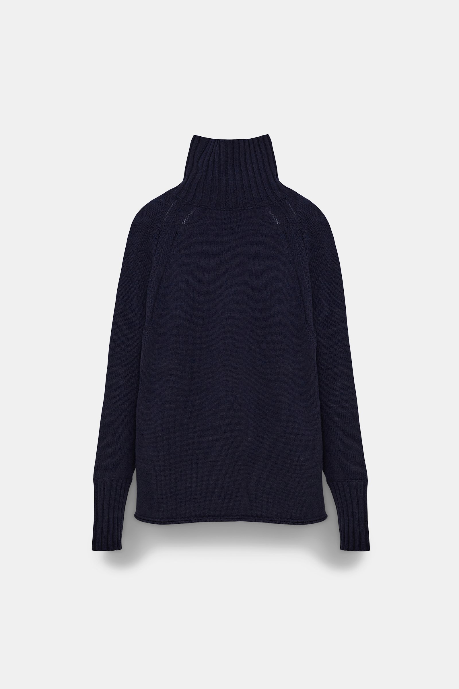 Dorothee Schumacher Rollkragenpullover aus Merino und Kaschmir true navy