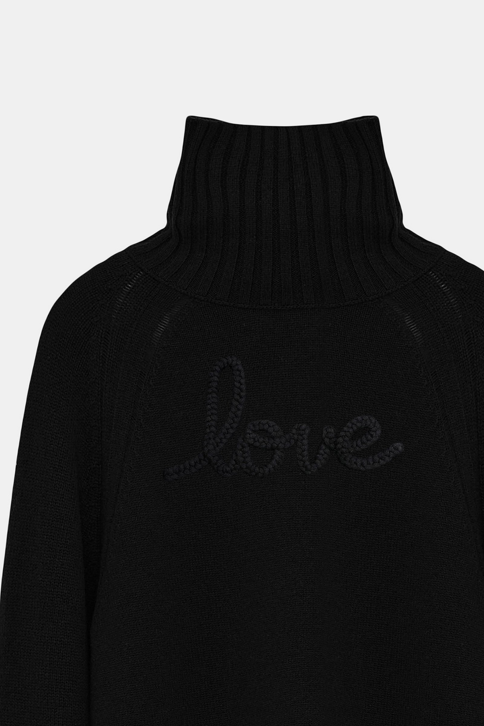 Dorothee Schumacher Rollkragenpullover aus Merino und Kaschmir pure black