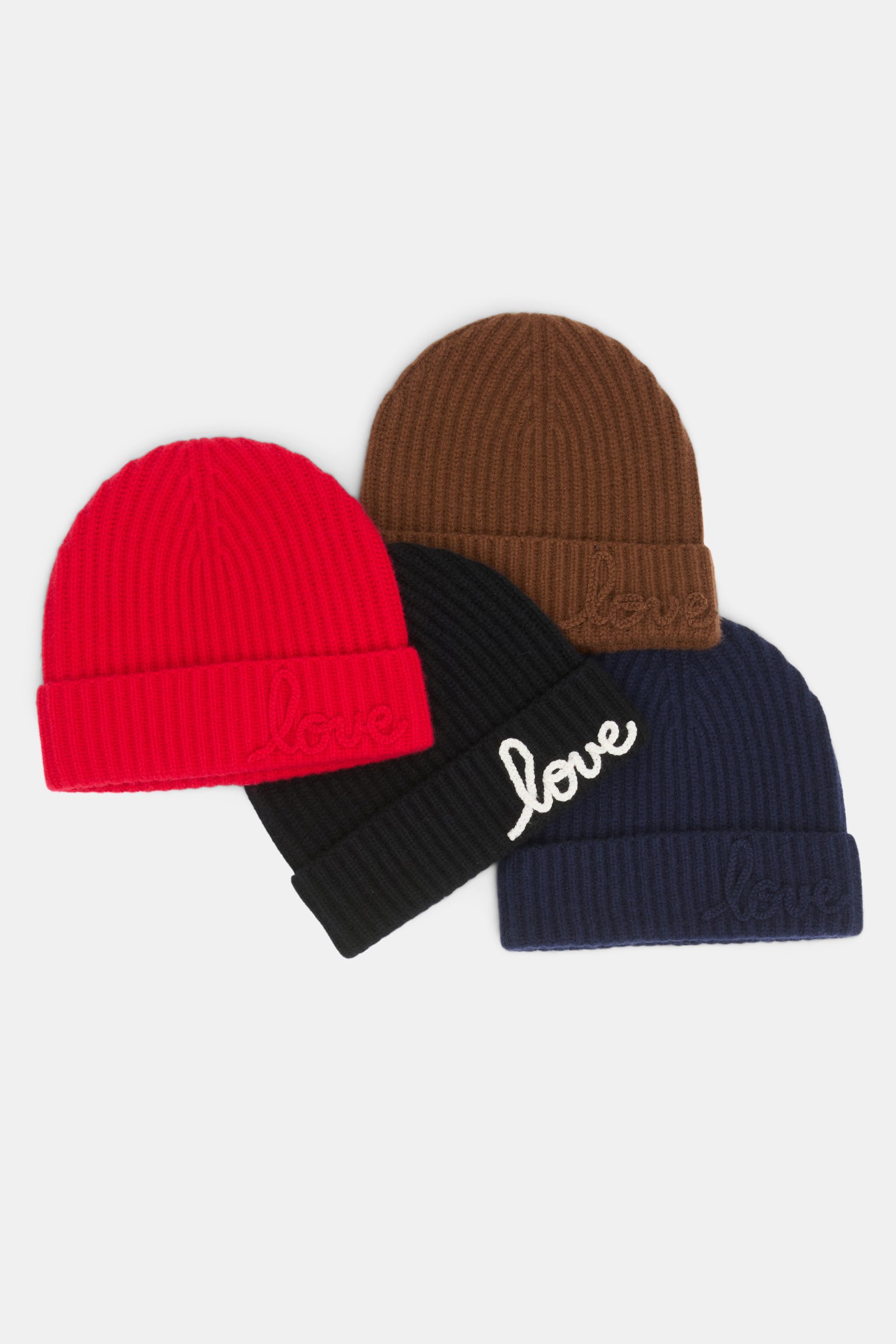 Dorothee Schumacher Ribbed Merino-cashmere LOVE beanie lollipop