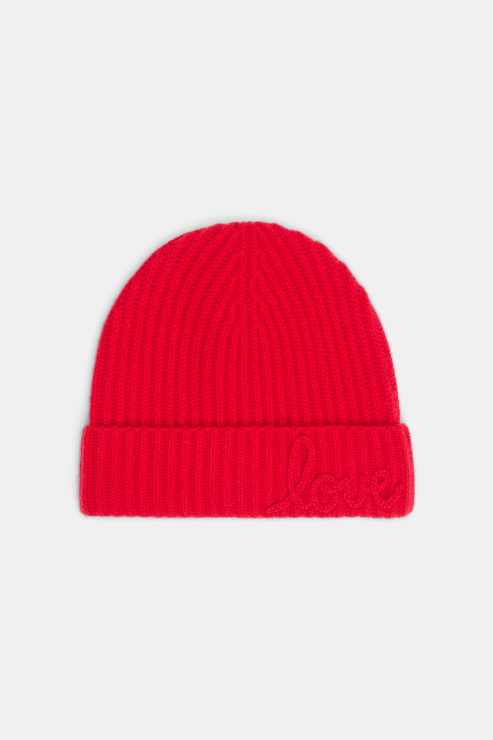Dorothee Schumacher Ribbed Merino-cashmere LOVE beanie lollipop