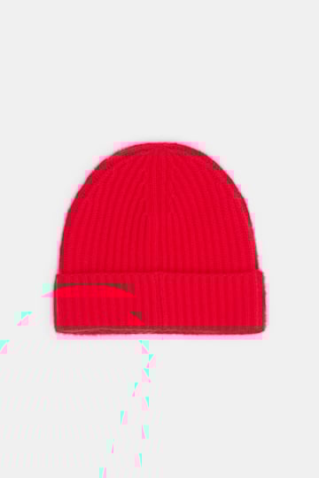 Dorothee Schumacher Gerippte Merino-Kaschmir-Mütze LOVE lollipop