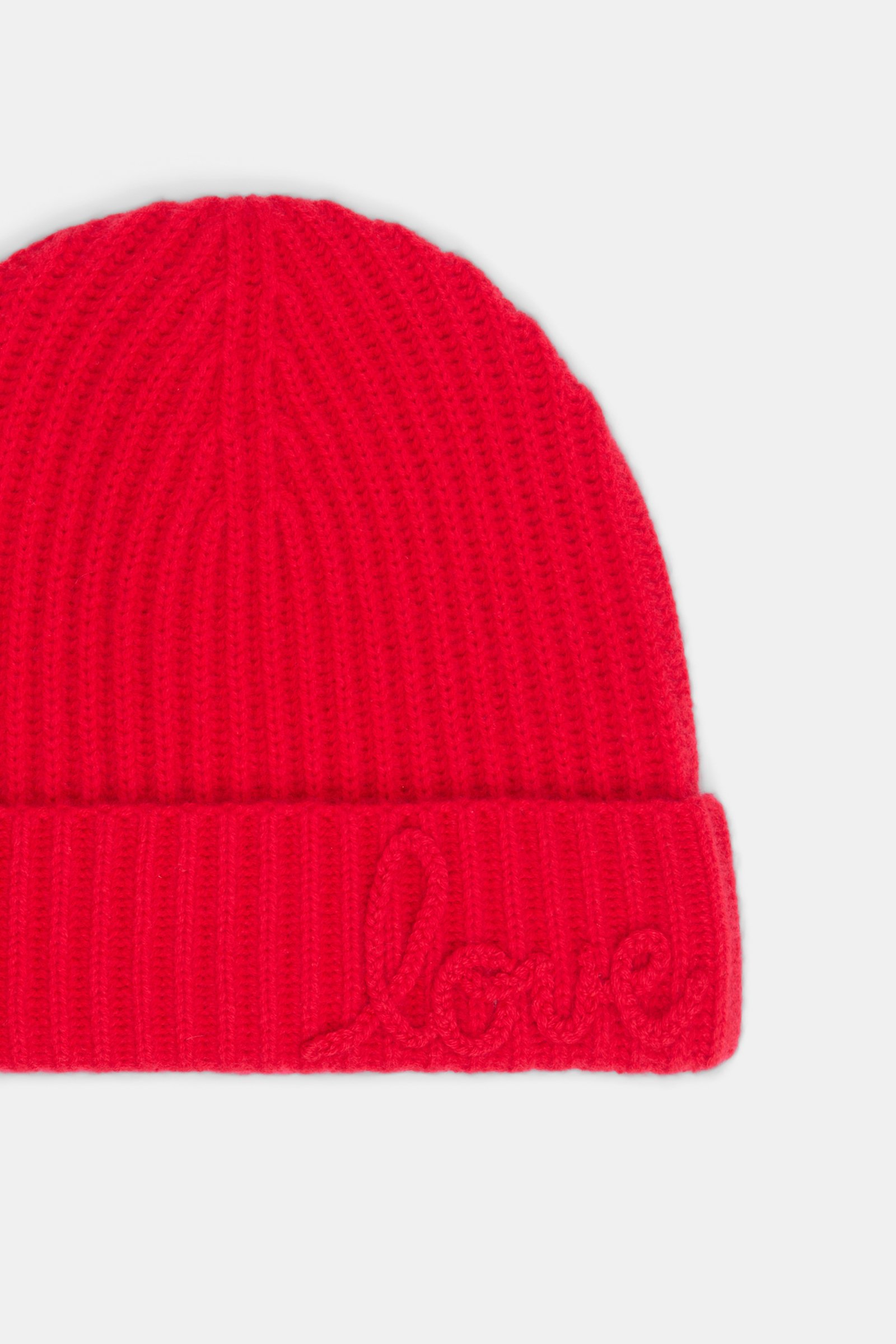Dorothee Schumacher Ribbed Merino-cashmere LOVE beanie lollipop