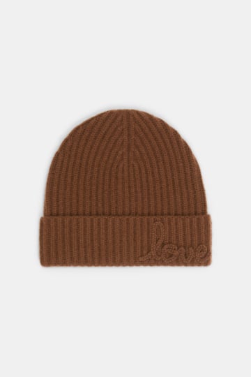Dorothee Schumacher Ribbed Merino-cashmere LOVE beanie Coffee