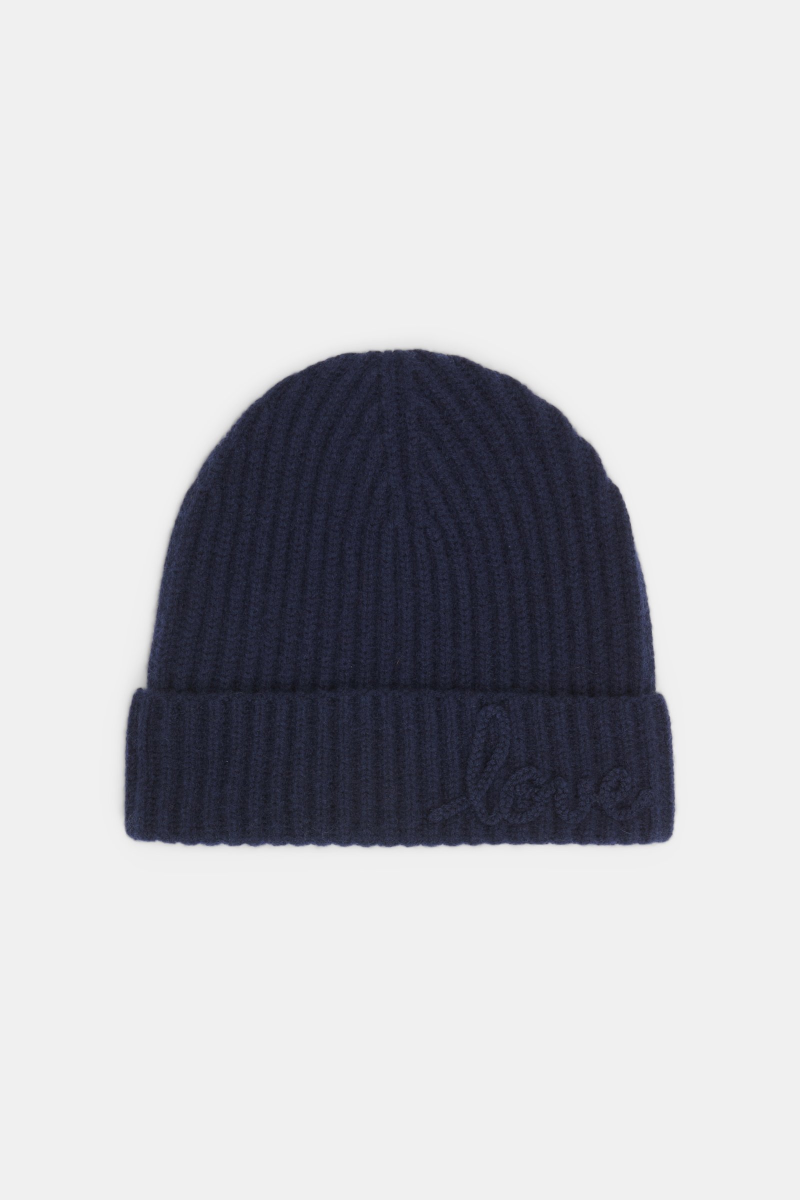 Dorothee Schumacher Ribbed Merino-cashmere LOVE beanie true navy