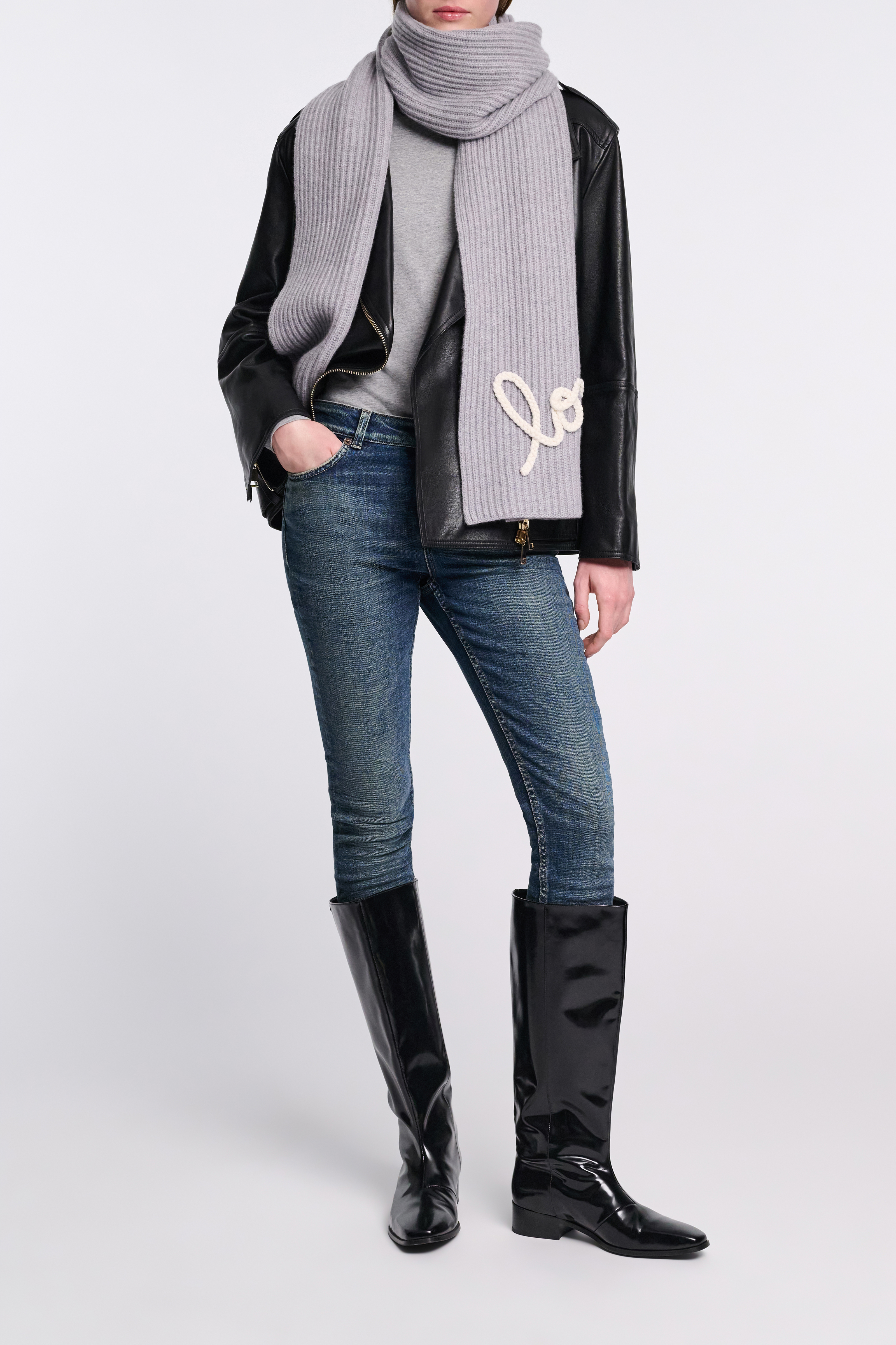DOROTHEE SCHUMACHER コットンシルクスカーフ 大判 LOVE STATEMENTS scarf | Dorothee Schumacher