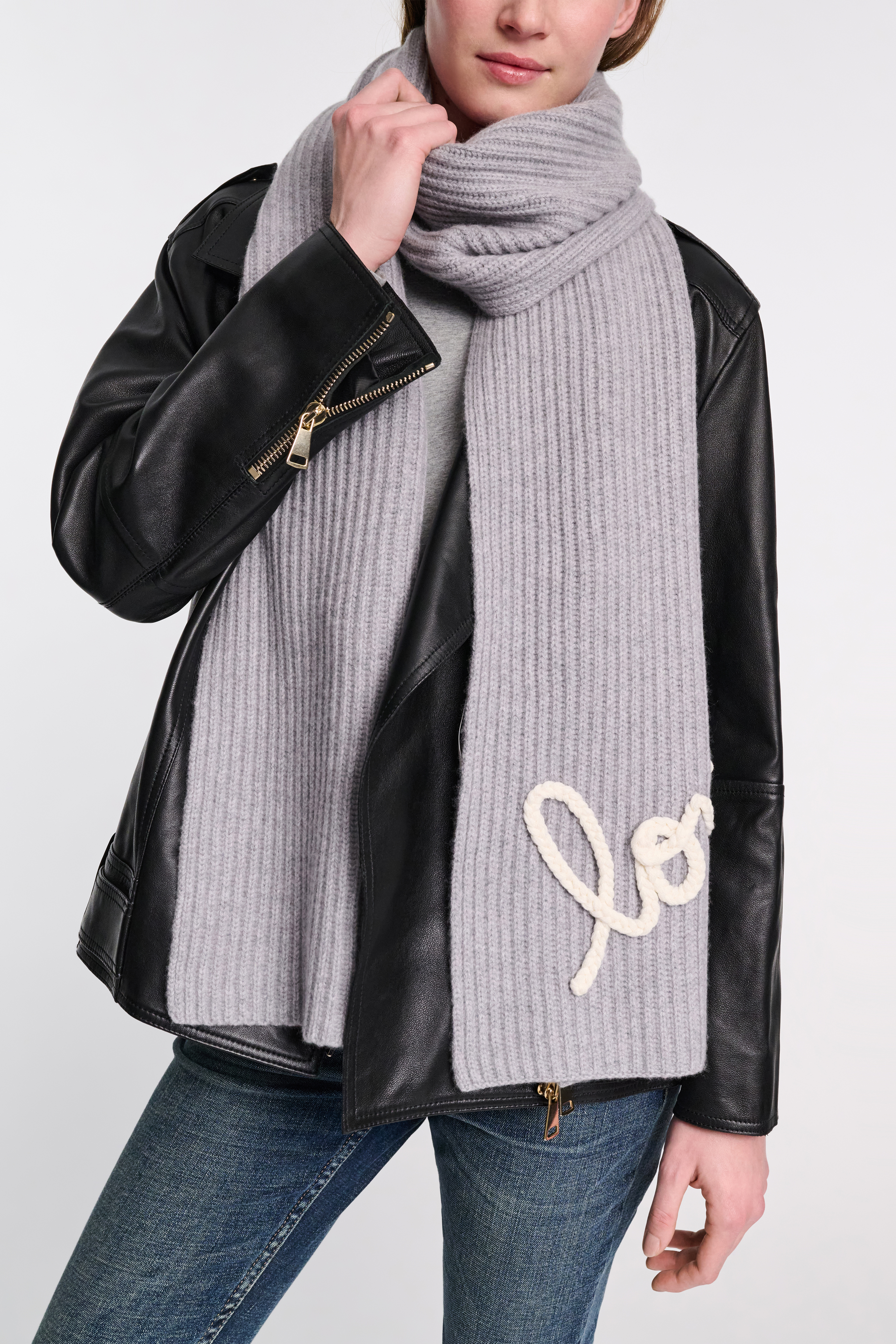 DOROTHEE SCHUMACHER コットンシルクスカーフ 大判 LOVE STATEMENTS scarf | Dorothee Schumacher