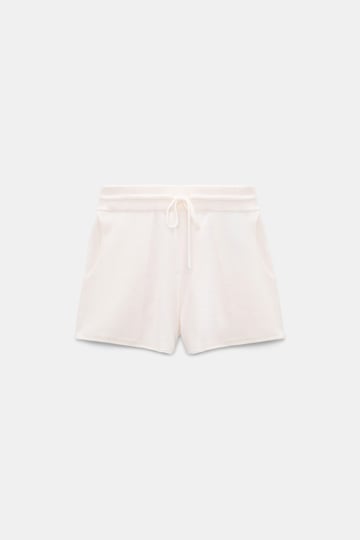 Dorothee Schumacher Merino-cashmere drawstring shorts camellia white