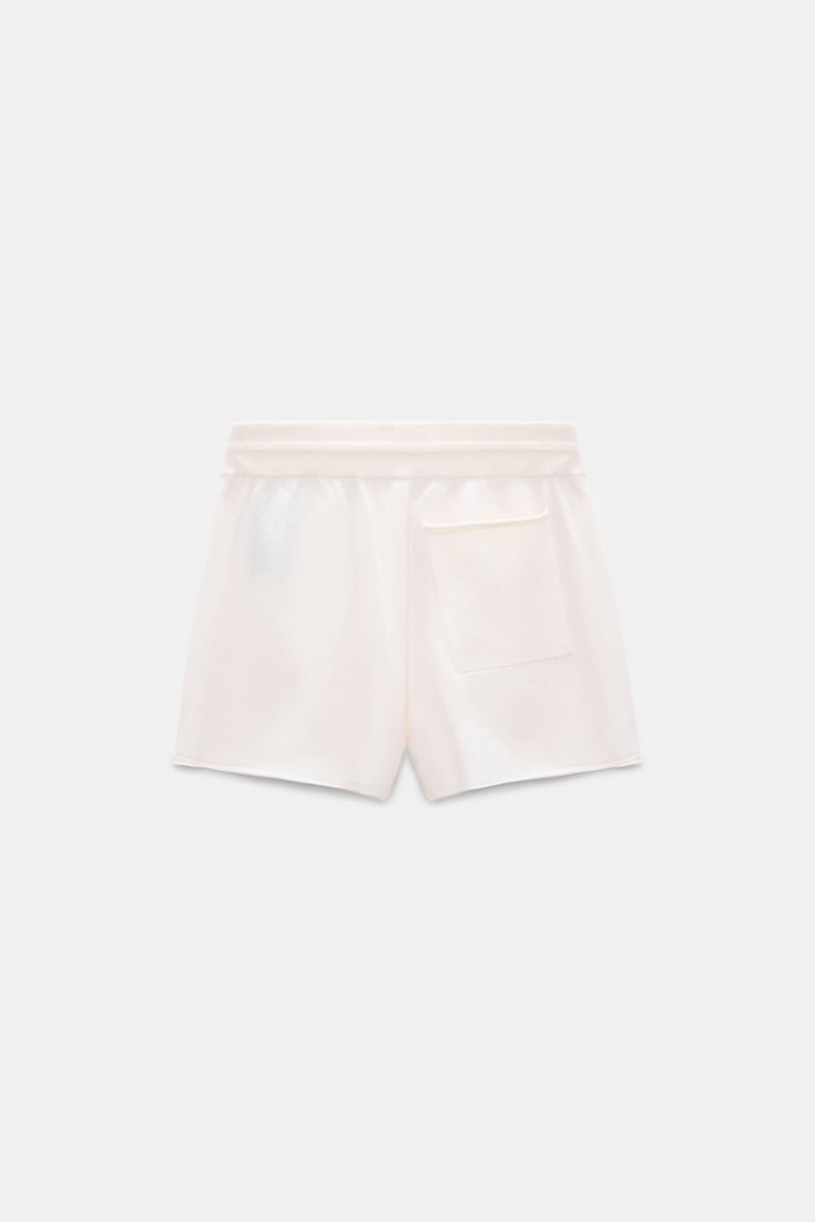 Dorothee Schumacher Merino-cashmere drawstring shorts camellia white